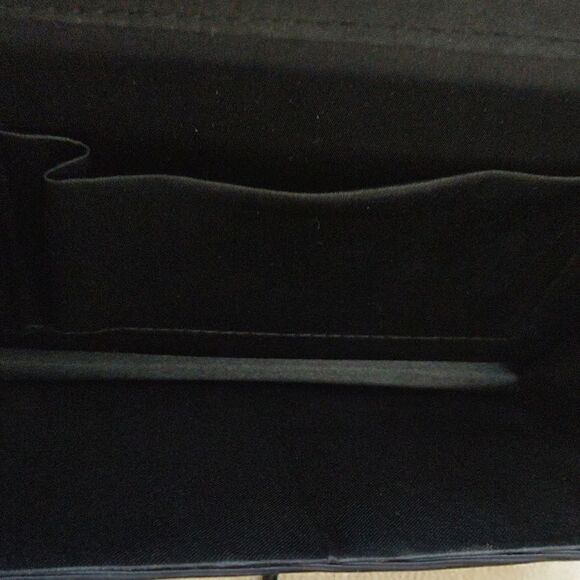 LaRegale Black Embroidered Floral Handmade Evening Shoulder Bag - Picture 8 of 9